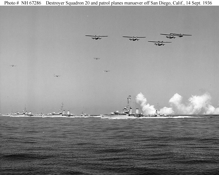 Off San Diego, 1936