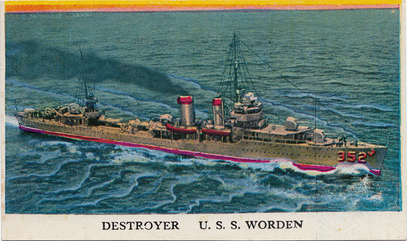 Cameron Sales trading card, circa 1942